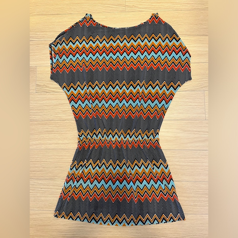 EUC! VERONICA M Womens Dress sz sm, open shoulders, flattering forgiving waist